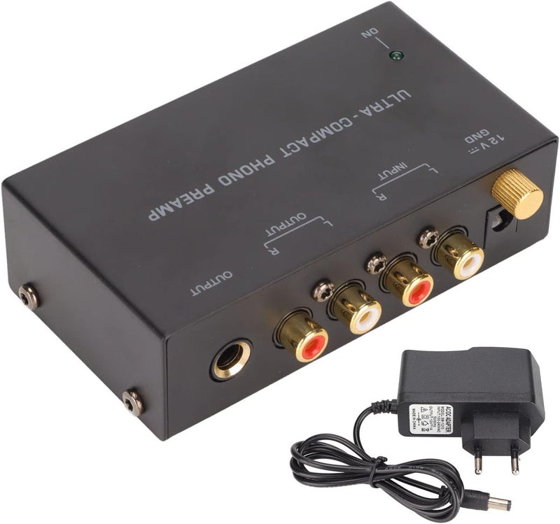 Dpofirs PP400 Turntable Preamp, Phono Preamp for Turntable, Stereo Input Output Record Player Amplifier with Independent Knob Control 100 to 240V (US Plug) - Image 4